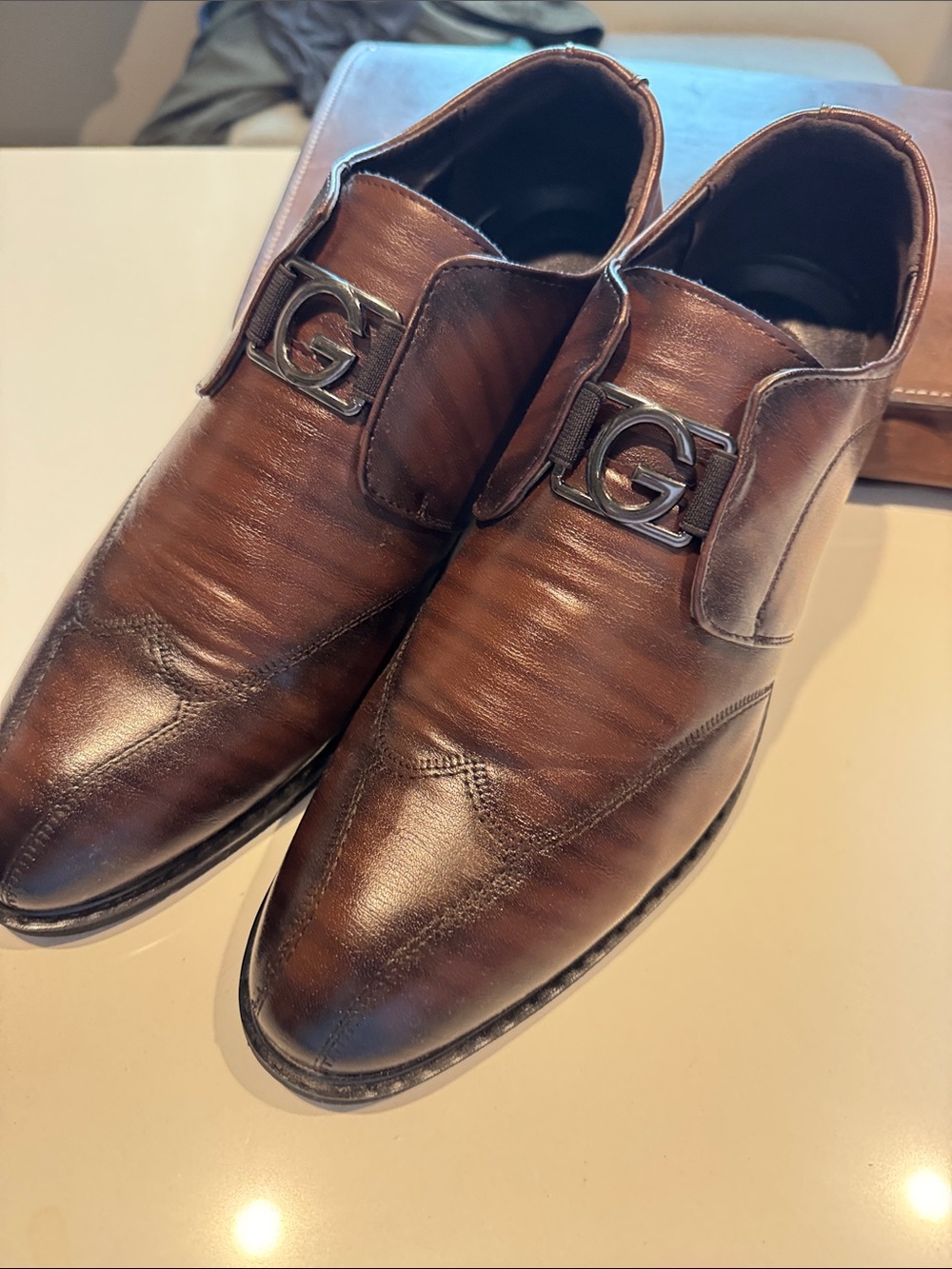 Forrest River Brown Leather Dress Shoes – Men’s Size 13